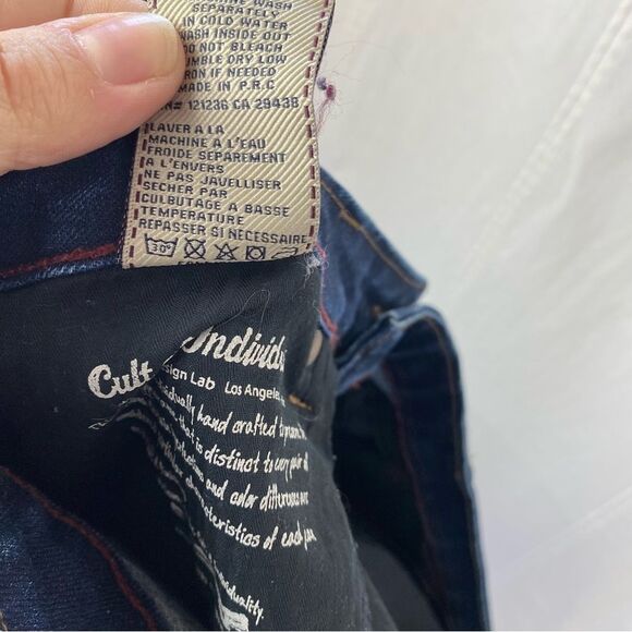 Cult of Individuality Vixen Curvy Wide Leg Jeans Made in the USA Size 32 - Picture 9 of 13